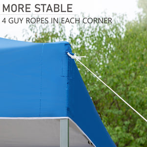 10'x10' Pop Up Portable Canopy Tent with Wheeled Bag