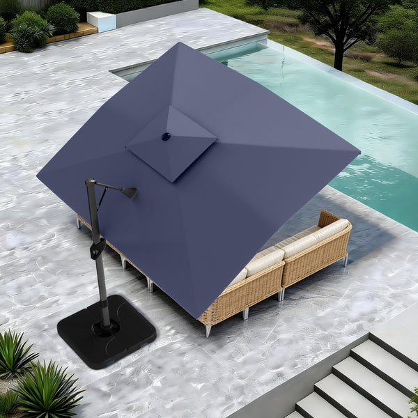 9X12ft Hydraulic Cantilever Patio Umbrellas in 4 Colors 9X12ft Hydraulic Cantilever Patio Umbrellas in 4 Colors