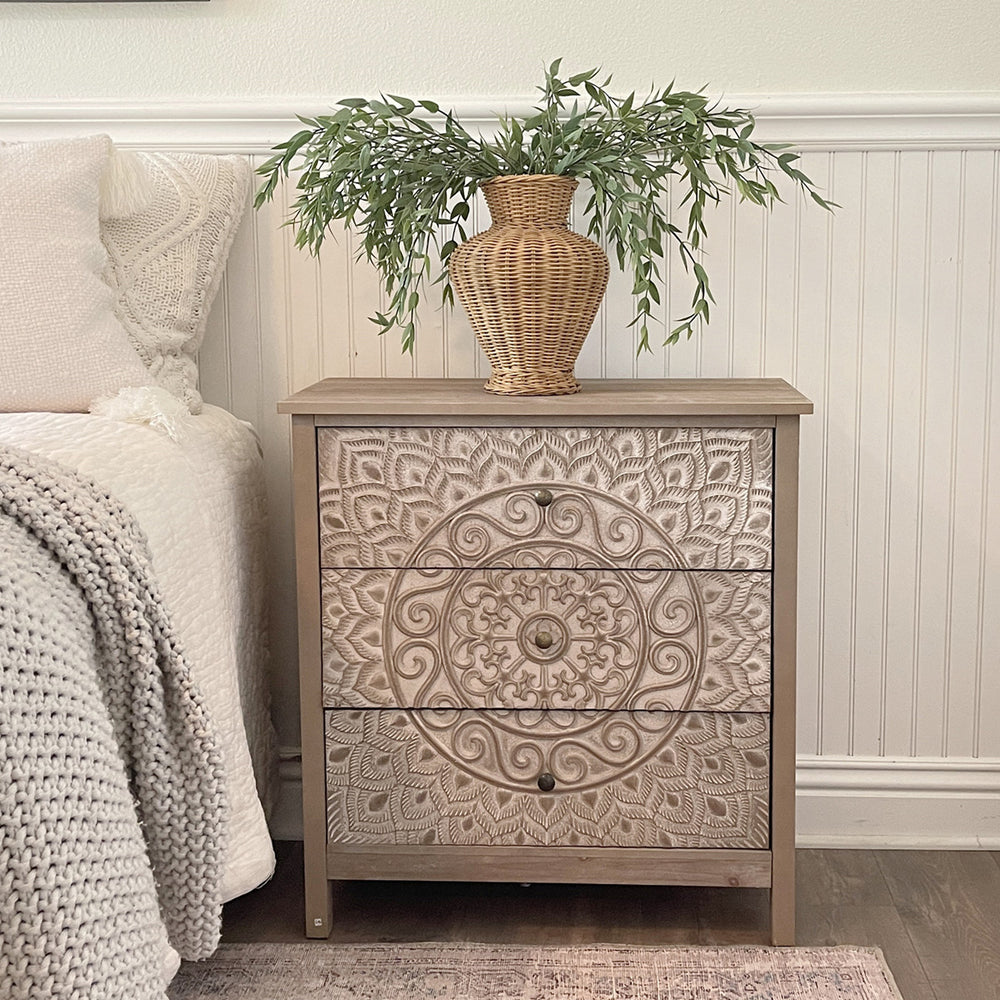 French Country 3 Drawers Accent Chest