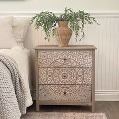French Country 3 Drawers Accent Chest