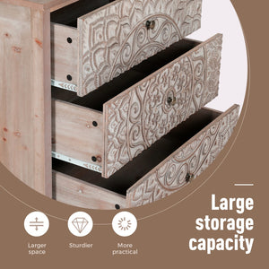 French Country 3 Drawers Accent Chest
