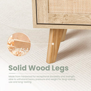 Natural Rattan Storage Cabinet and Chest of Drawers