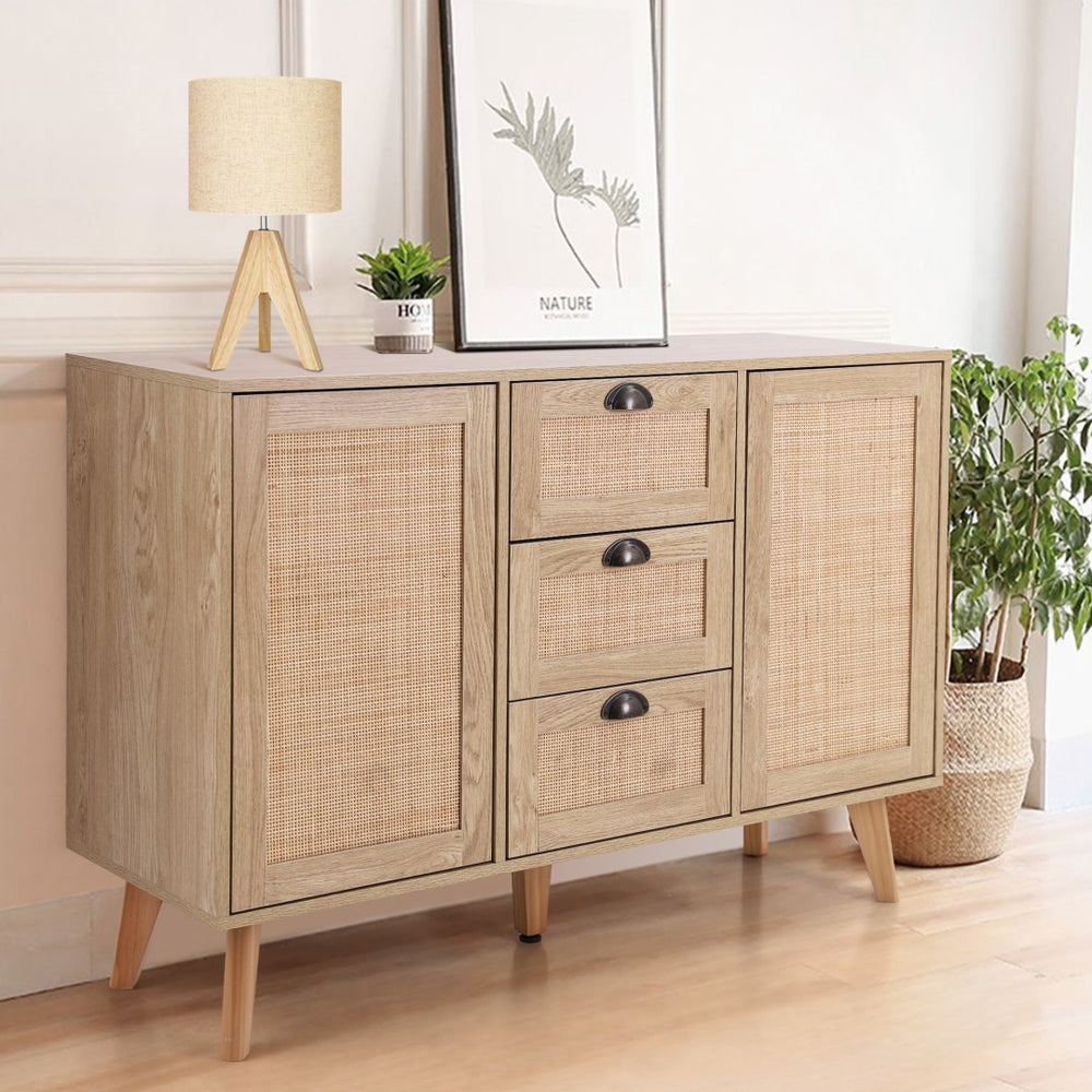 Natural Rattan Storage Cabinet and Chest of Drawers