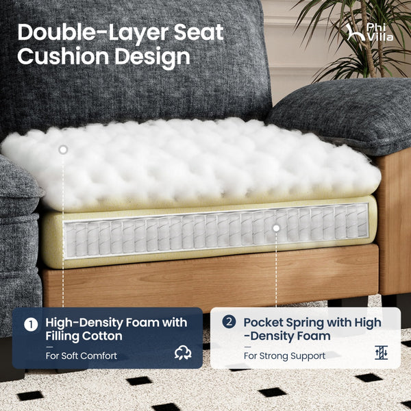 Briar Living Room Sofa Chenille Cloud-like Couch Modular Sectional Large Set