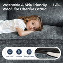 Cloud-like Living Room Modular Sectional Sofa Couch Chenille