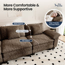 Living Room Sofa Chenille Cloud-like Couch Modular Sectional Large Set