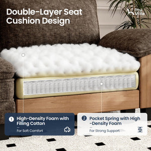 Briar Living Room Sofa Modular Sectional Cloud-like Couch Chenille Large Set