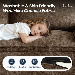 Briar Living Room Sofa Modular Sectional Cloud-like Couch Chenille Large Set