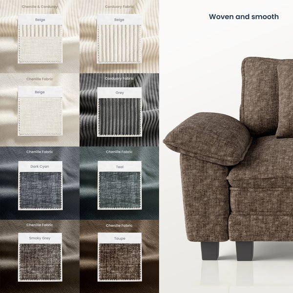 Briar Living Room Sofa Chenille Cloud-like Couch Modular Sectional Large Set