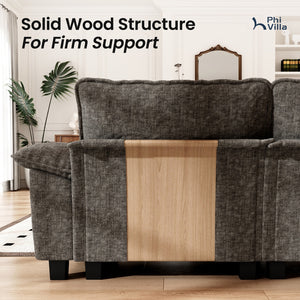 Briar Living Room Sofa Modular Sectional Cloud-like Couch Chenille Large Set