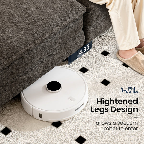 Briar Chenille Living Room Sofa Cloud-like Modular Sectional with Ottoman