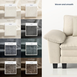 Briar Living Room Sofa Modular Sectional Cloud-like Couch Chenille Large Set