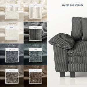 Briar Cloud-like Living Room Sofa Couch Modular Sectional Corduroy Large Set