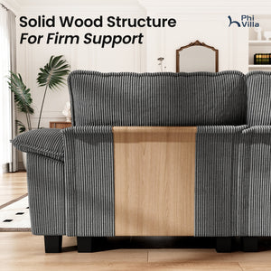 Briar Cloud-like Living Room Sofa Couch Modular Sectional Corduroy Large Set