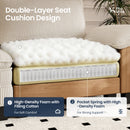 Living Room Sofa Corduroy Cloud-like Couch Modular Sectional Large Set