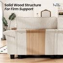 Cloud-like Living Room Sofa Couch Modular Sectional Corduroy Large Set