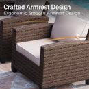 Phi Villa 9-Seater Outdoor Rattan Conversation Sofa Set With Love Seat