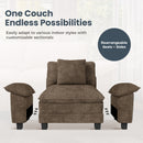 Living Room Sofa Modular Sectional Cloud-like Couch Chenille Large Set