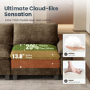 Living Room Sofa Modular Sectional Cloud-like Couch Chenille Large Set