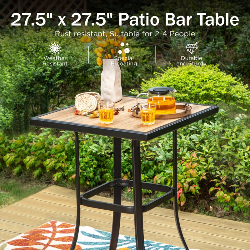 Phi Villa Mirage Rope-art High Bar Stools-3-Pcs.