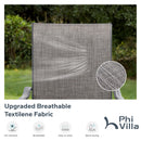 9-Pcs Patio Dining Set with Textilene C-spring Chair-Phi Villa