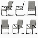 PHI VILLA C-Spring Textilene Patio Dining Chairs