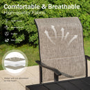 7/9-Piece Patio Dining Set with Extendable Table & High-back Padded Chairs-Phi Villa