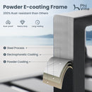 Phi Villa 7-Piece / 9-Piece Patio Dining Set Fixed Stackable Chairs & Extendable Table