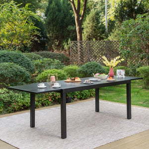 extendable outdoor dining table