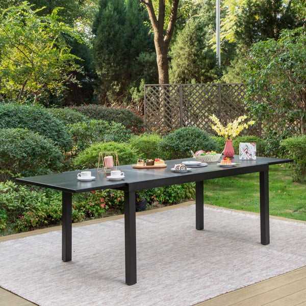 extendable outdoor dining table