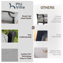 Phi Villa Calabash Patio Dining Chairs-Swivel Chairs & Fixed Chairs