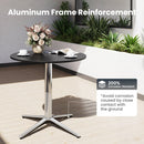 Catalina 4-Seater Dining Set Contemporary Rope Chairs & Sleek Bauhaus Table