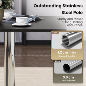 Sleek Bauhaus Table for Outdoor Deck