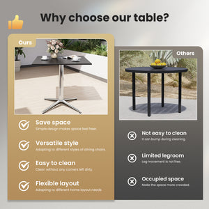 Sleek Bauhaus Table for Outdoor Deck