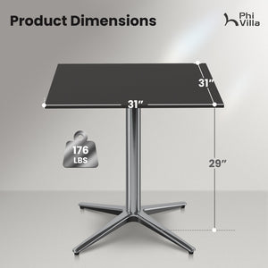 Sleek Bauhaus Table for Outdoor Deck