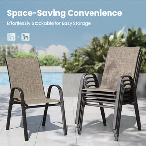 Ease Outdoor Sling Dining Chairs Set of 2/4/6