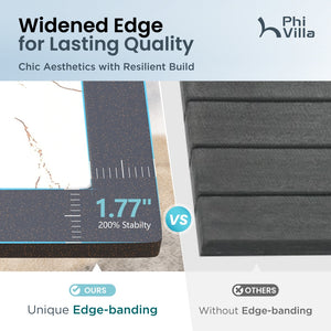 Marble-like Carbon Crystal Square Table