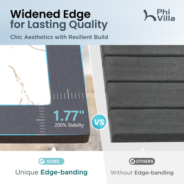 Marble-like Carbon Crystal Square Table