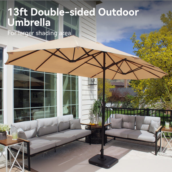 Modern 7-Piece Patio Dining Set with Upgraded Padded Swivel Chairs