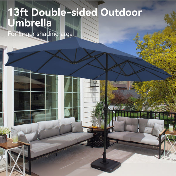 Modern 7-Piece Patio Dining Set with Upgraded Padded Swivel Chairs
