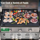 Non-stick Patio Gas Griddle Grill-Captiva Designs