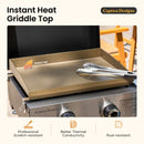 Captiva Designs Gas Griddle with Foldable Cart 2*10,000 BTU
