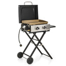 Captiva Designs Gas Griddle with Foldable Cart 2*10,000 BTU