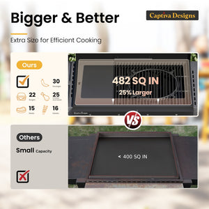 Captiva Designs All-in-One Grill: Griddle and Grill, Versatile Cooking