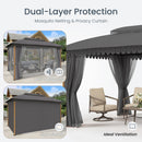 PHI VILLA 10’x13’ Patio Affordable Gazebo with Mosquito Net