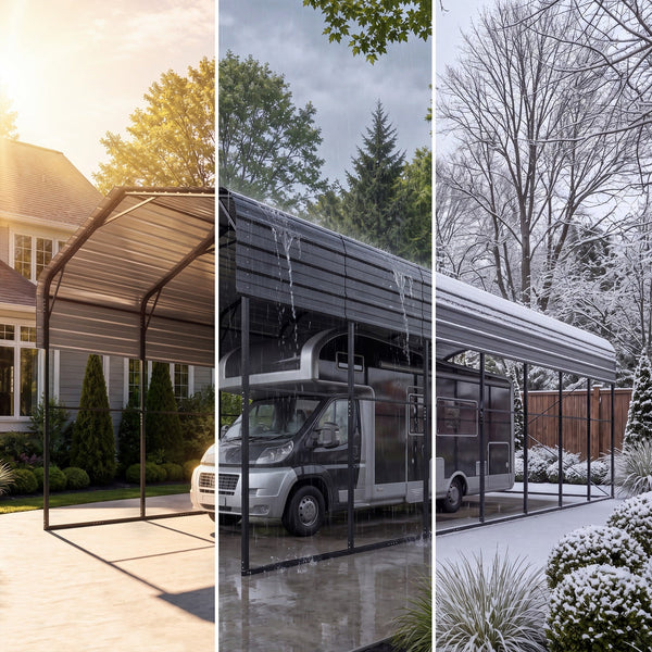 Phi Villa Metal RV and Camper Carports