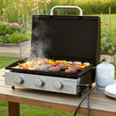 Portable Propane Griddle Grill 3 x 8,000 BTU-Captiva Designs