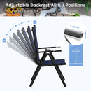 9-Piece Patio Dining Set with Foldable Textilene Chairs Phi Villa