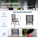 9-Piece Patio Dining Set with Foldable Textilene Chairs Phi Villa