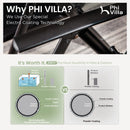 9-Piece Patio Dining Set with Foldable Textilene Chairs Phi Villa